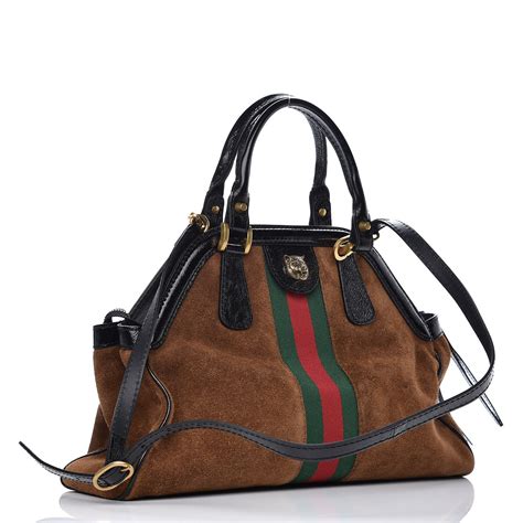 gucci rebelle bag suede|GUCCI Suede Ophidia Large Re(Belle) Top Handle Bag Nocciola .